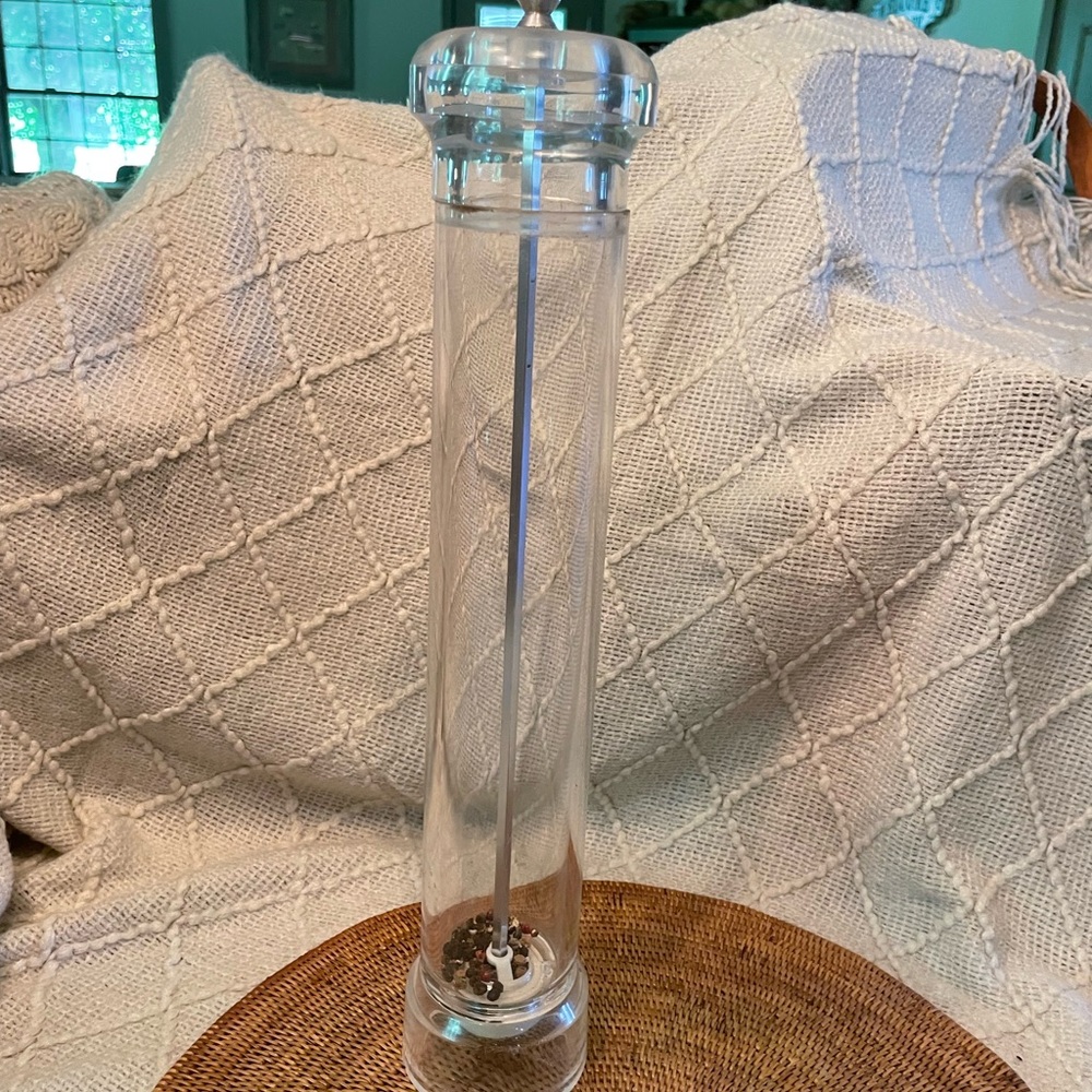 Large lucite pepper mill